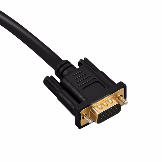 Lo schermo con spina maschio a 15 pin collega i dati VGA del computer con connettori con nuclei in ferrite Supporta 1080P Full HD per televisori ad alta definizione