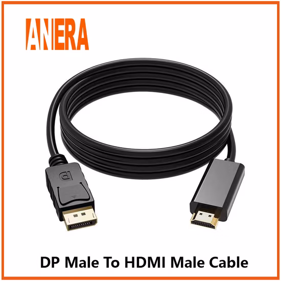 Cavo Display Port a HDMI Cavo ad alta risoluzione da maschio a maschio 4K per monitor di computer 3 m